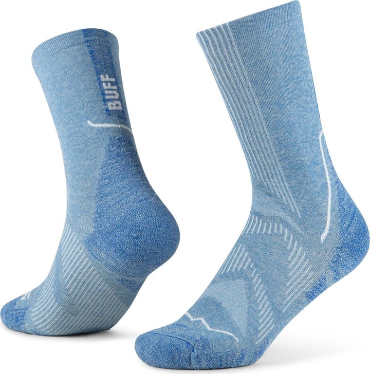Buff Dryflx Crew Socks Washed Blue Buff