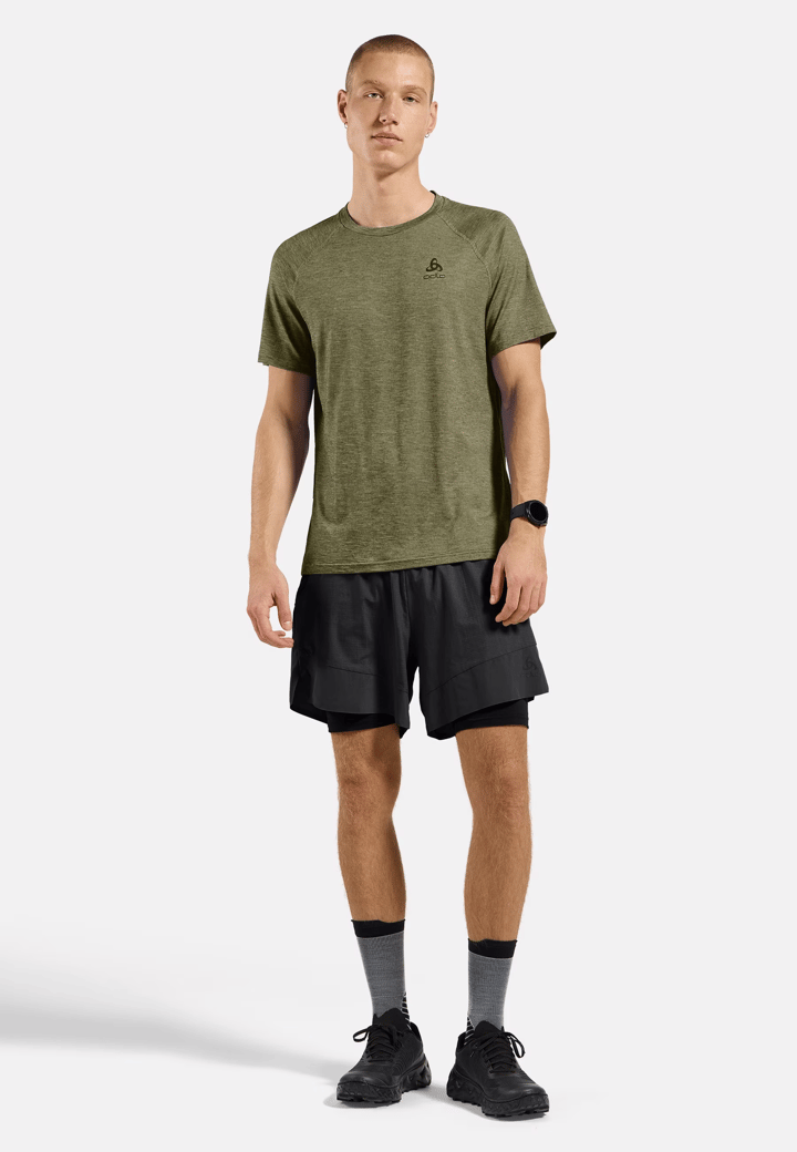Odlo Men's T-Shirt Crew Neck S/S X-Alp Pw 115 Guacamole Melange Odlo