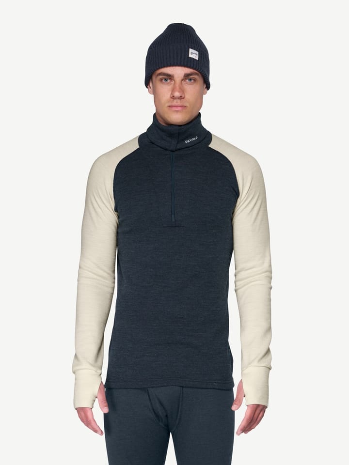 Devold Men's Expedition Merino Silk Zip Ink/offwhite Devold