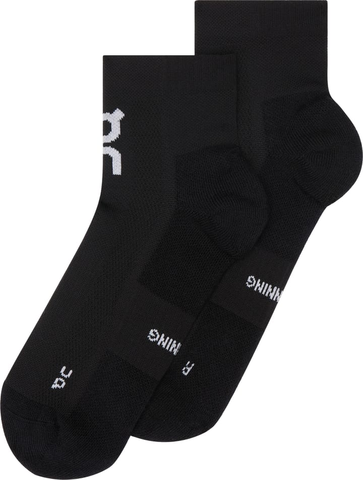 On Core Run Sock Mid 2P Black On