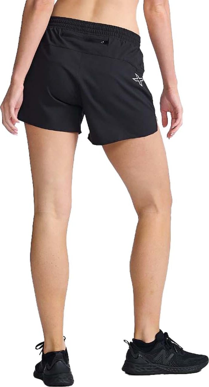 Women's Aero 5" Shorts BLACK/SILVER REFLECTIVE 2XU
