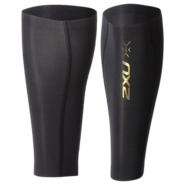 Light Speed Compression Calf Guards Black/Gold