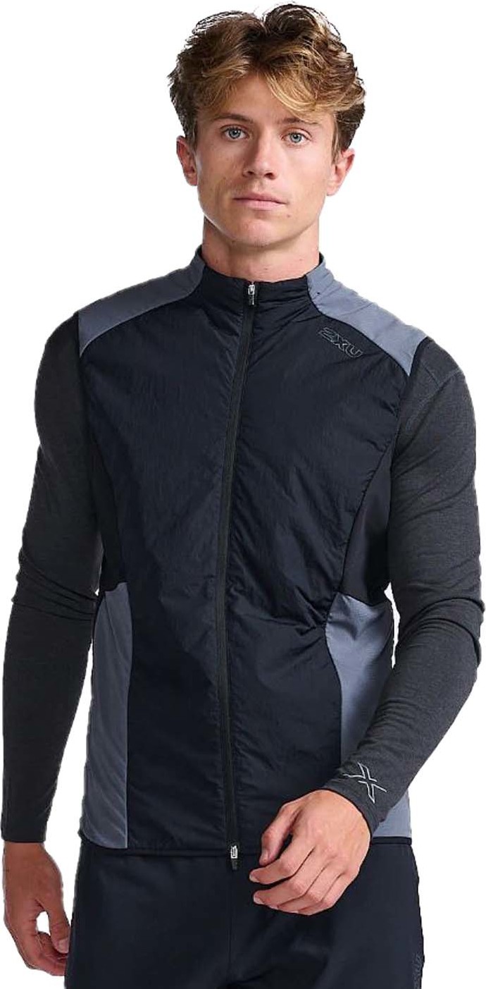 Men's Light Speed Hybrid Vest BLACK/TURBULENCE