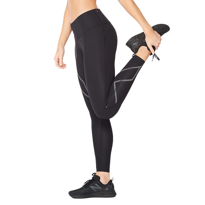 Women's Light Speed Mid-Rise Compression Tights BLACK/ BLACK