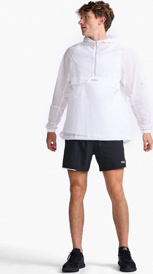 2XU Men's Aero Anorak White/Silver Reflective 2XU 2XU Men's Aero Anorak White/Silver Reflective 2XU