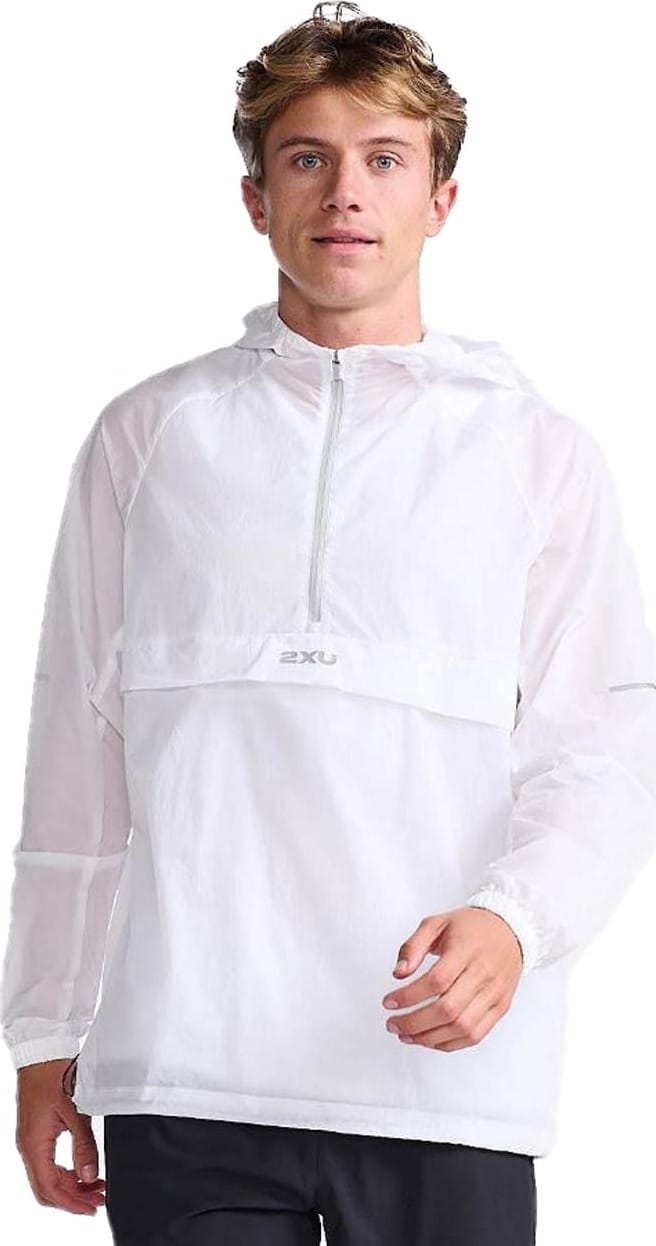 2XU Men's Aero Anorak White/Silver Reflective 2XU