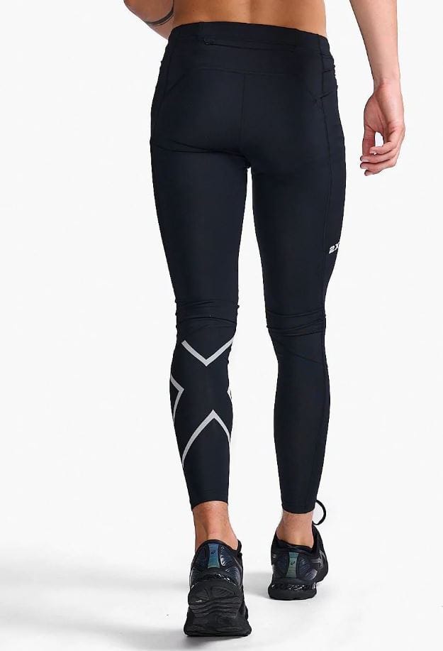 2XU Men's Aero Compression Tights Black/Silver Reflective 2XU