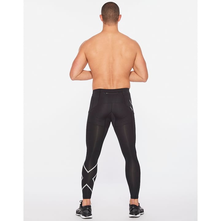 2XU Men's Aero Vent Compression Tights Black/Silver Reflective 2XU