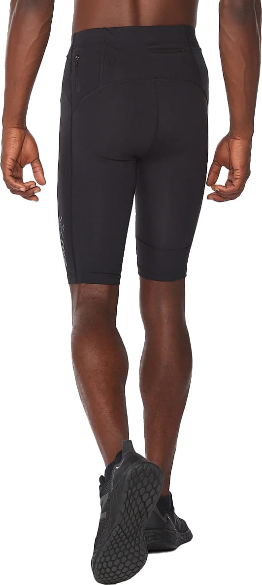 Men's MCS Run Compression Shorts Black/Black Reflective 2XU