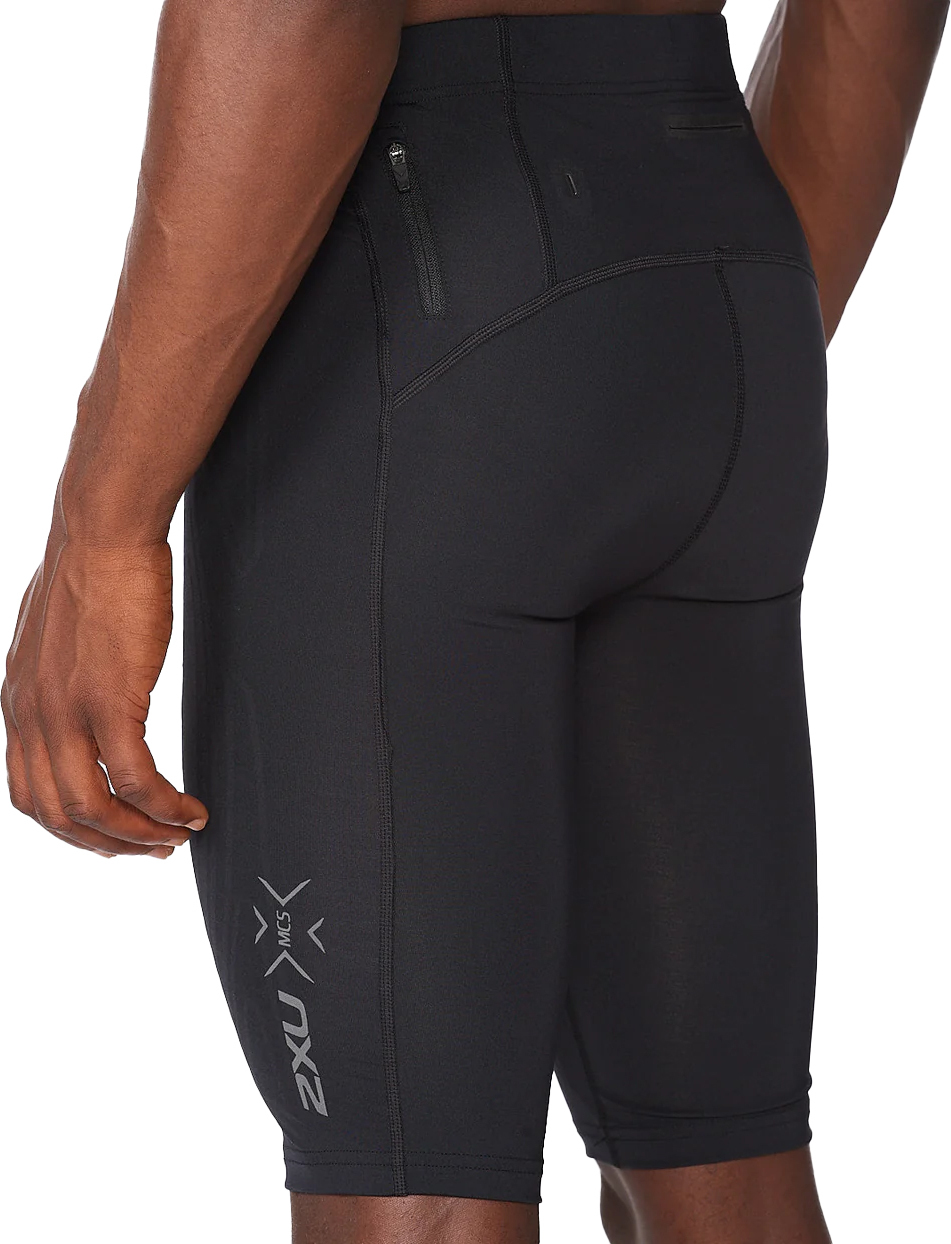 2XU Men's MCS Run Compression Shorts Black/Gold Reflective | Buy