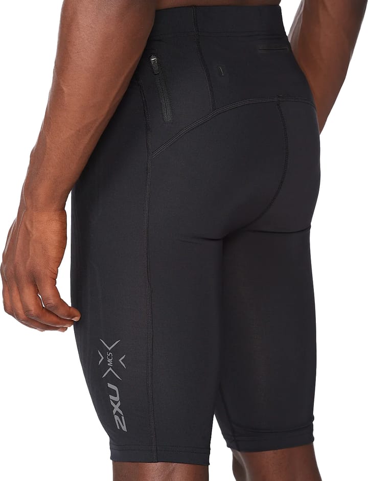 2XU Men's MCS Run Compression Shorts Black/Black Reflective 2XU