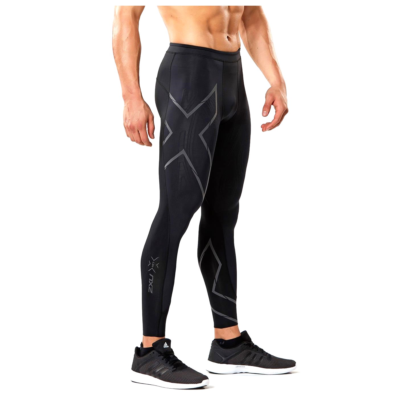 2XU Men's MCS Run Compression Tights Black/Black Reflective