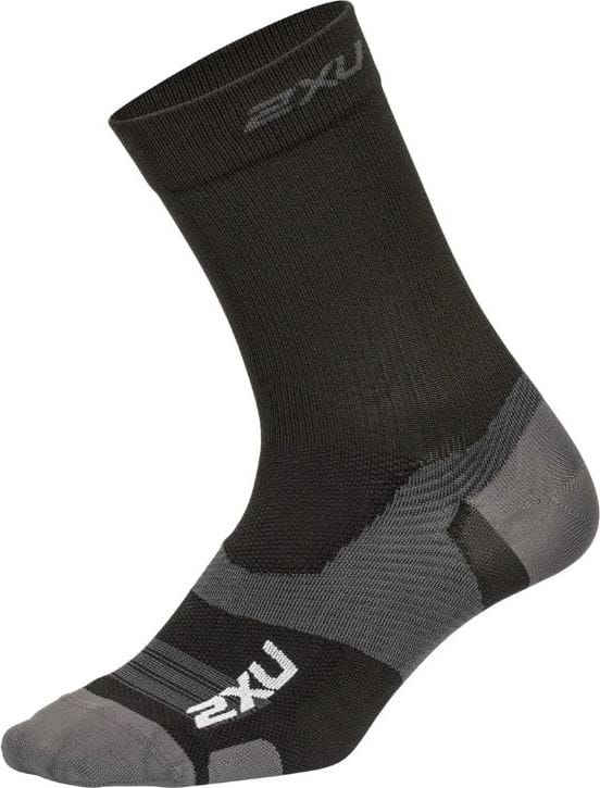 2XU Vectr Light Cushion Crew Sock Black/Titanium 2XU