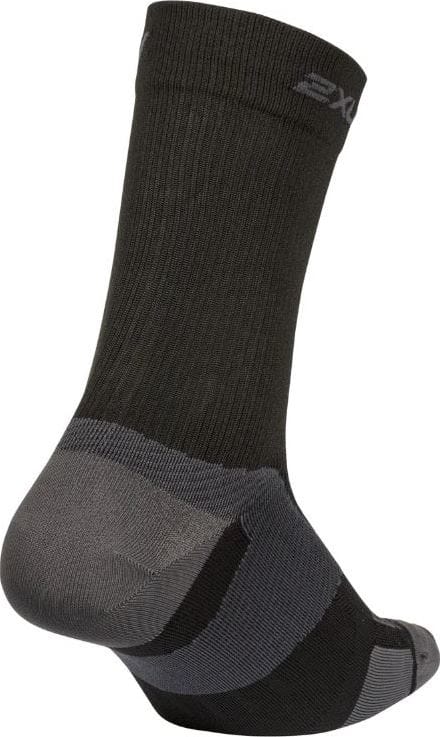 2XU Vectr Light Cushion Crew Sock Black/Titanium 2XU
