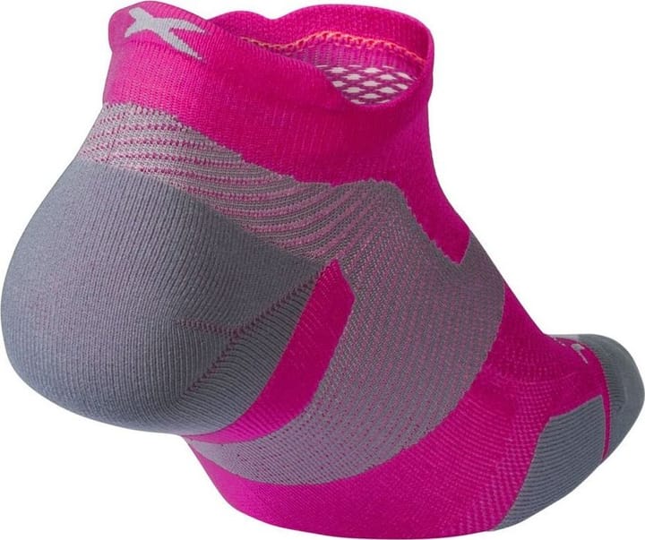 2XU Vectr Light Cushion No Show Sock Magenta/Light Grey 2XU