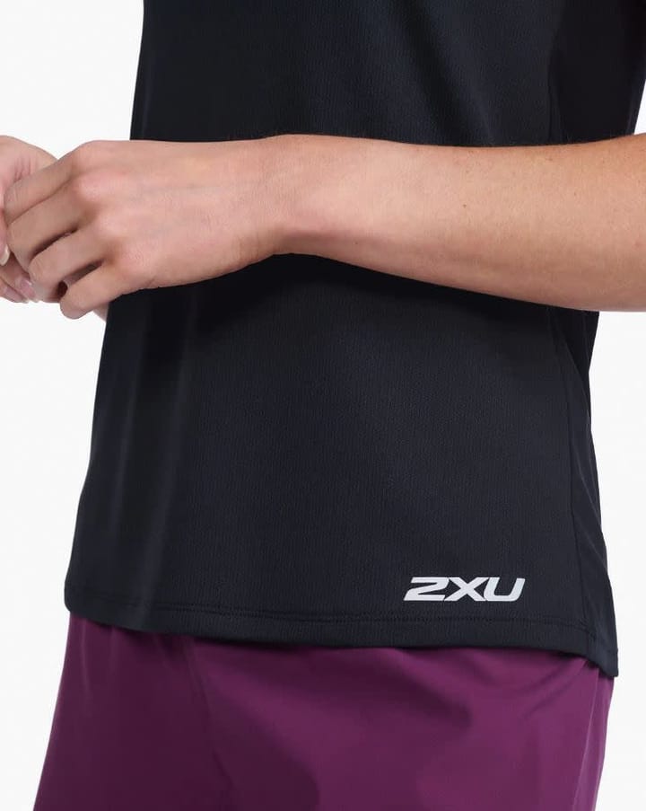2XU Women's Aero Singlet Black/Silver Reflective 2XU