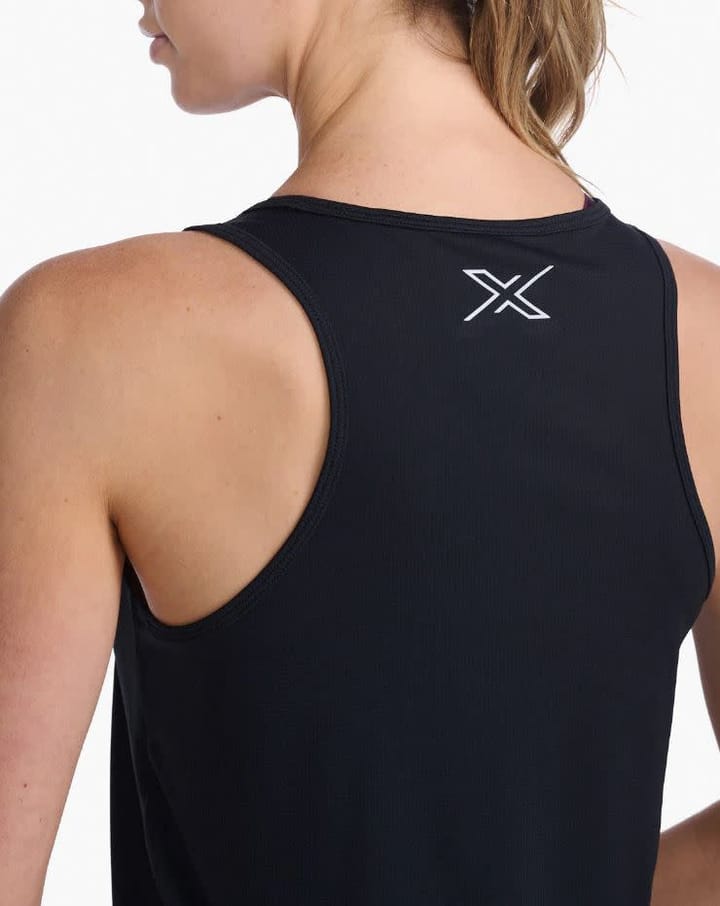 2XU Women's Aero Singlet Black/Silver Reflective 2XU