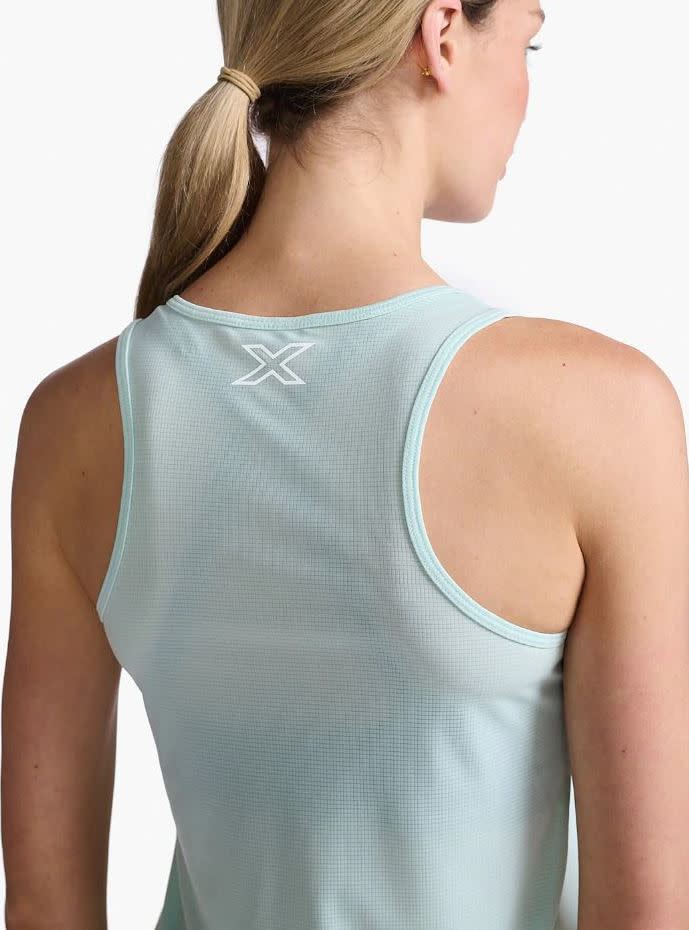 2XU Women's Aero Singlet Glacier/White Reflective 2XU