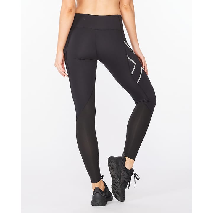 2XU Women's Aero Vent Mid-rise Compression Black/Silver 2XU