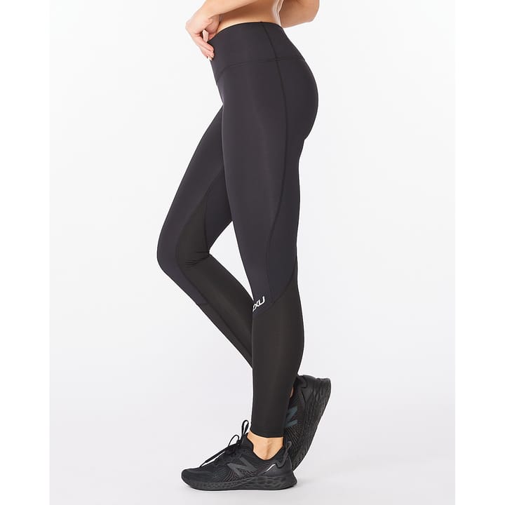 2XU Women's Aero Vent Mid-rise Compression Black/Silver 2XU