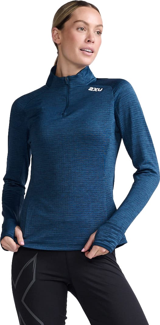 Women's Ignition 1/4 Zip MOONLIGHT/WHITE REFLECTIVE 2XU