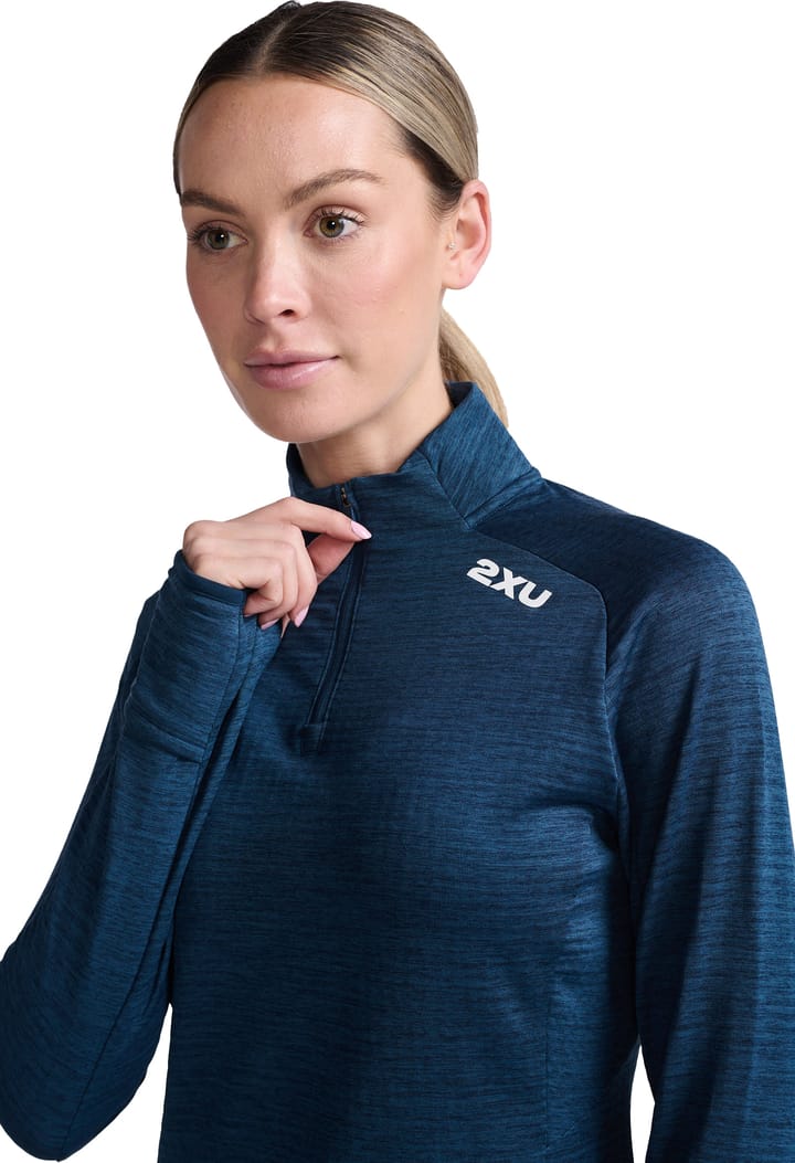 Women's Ignition 1/4 Zip MOONLIGHT/WHITE REFLECTIVE 2XU