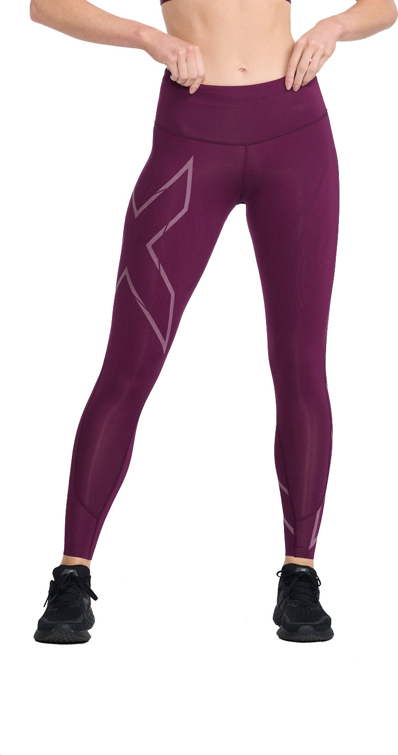 Women’s Light Speed Mid-Rise Compression Tights BEET/BEET REFLECTIVE