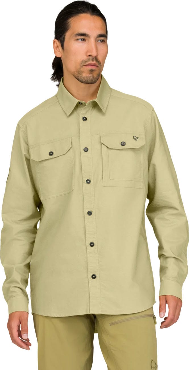 Norrøna Men's Femund Cotton Shirt Sage Green Norrøna