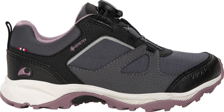Viking Footwear Kids' Nator Low Gore-Tex Boa Charcoal/Dusty Pink Viking Footwear