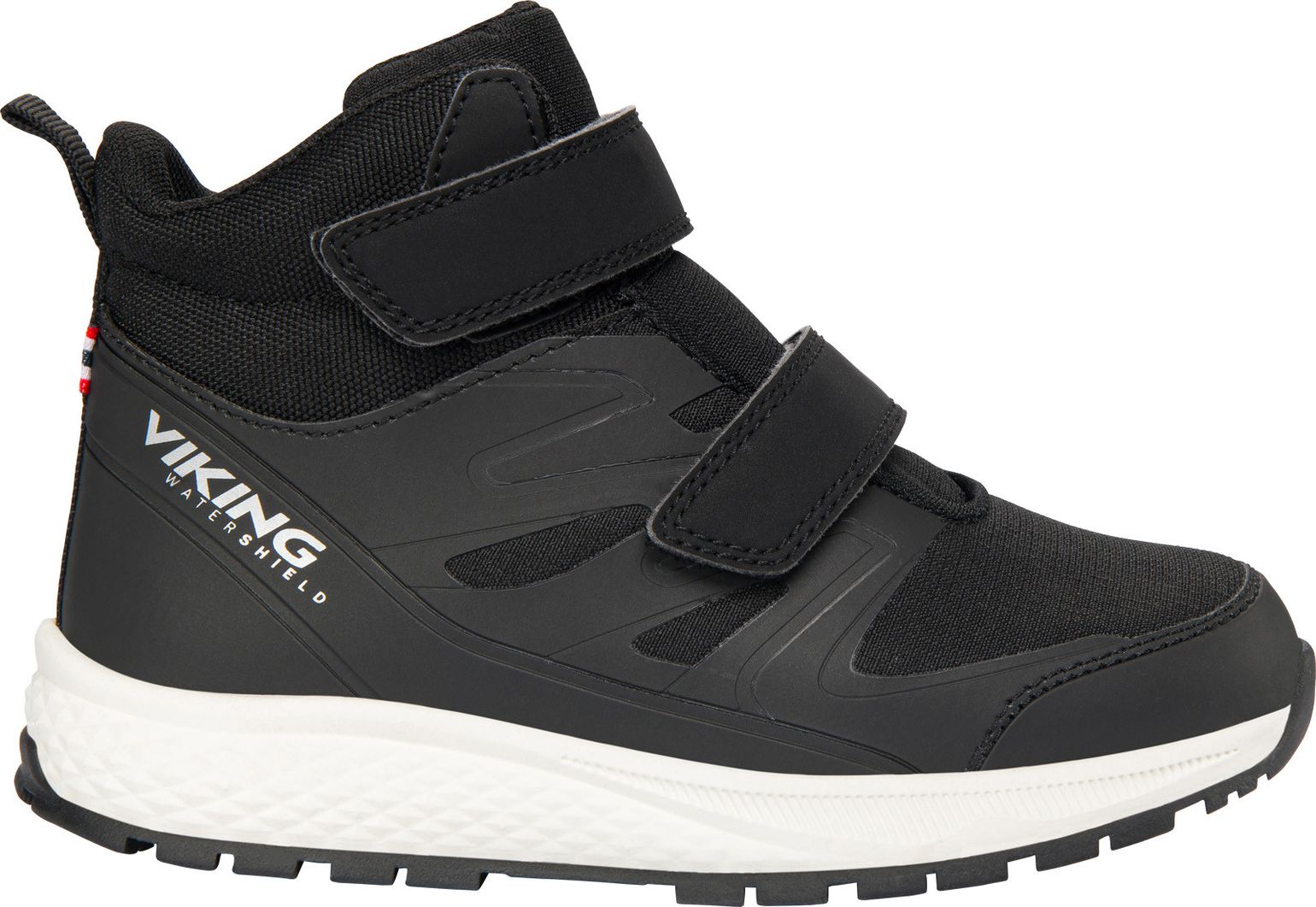 Viking Footwear Kids' Equip Mid Waterproof 2V Black
