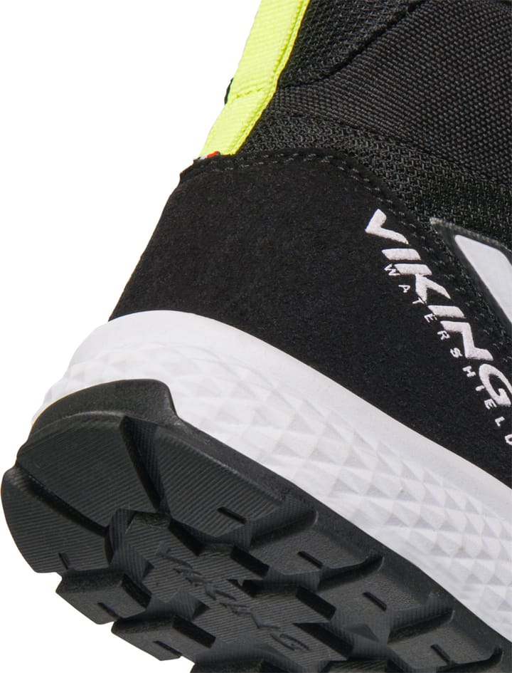 Viking Juniors' Century Mid Waterproof 1V Speedlace Black/Lime Viking Footwear