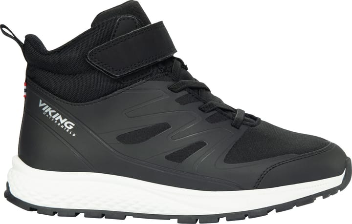 Viking Juniors' Equip Mid Waterproof 1V Black Viking Footwear