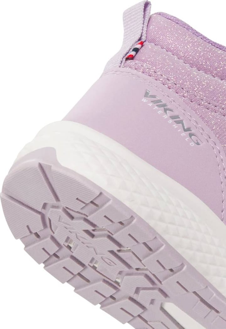Viking Footwear Kid's Bouncy Glitter Mid Wp 2v Lilac Viking Footwear Viking Footwear Kid's Bouncy Glitter Mid Wp 2v Lilac Viking Footwear