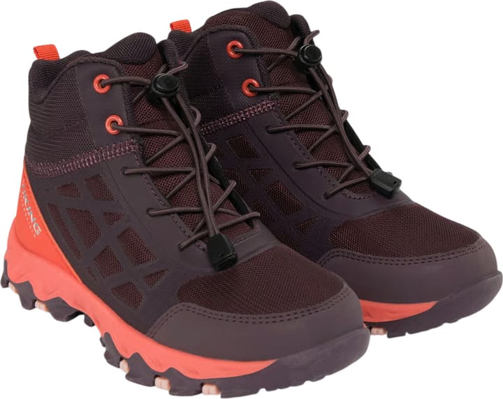 Viking Footwear Junior Track Mid Waterproof SL Plum Viking Footwear
