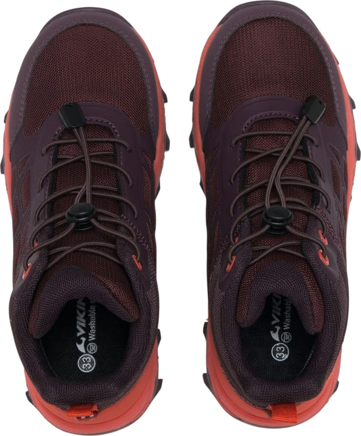 Viking Footwear Junior Track Mid Waterproof SL Plum Viking Footwear
