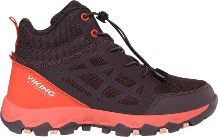 Viking Footwear Junior Track Mid Waterproof SL Plum Viking Footwear