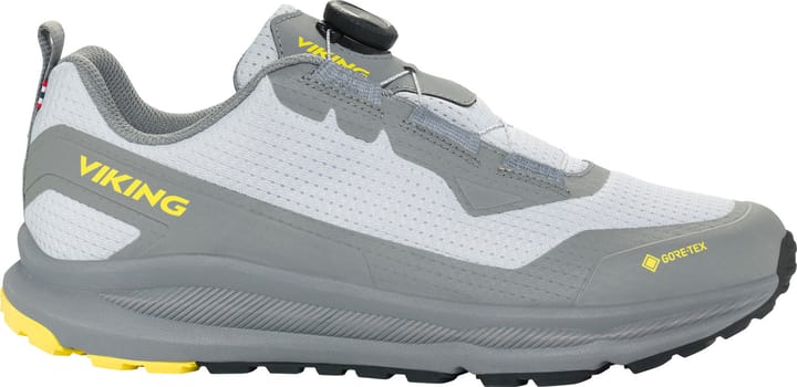 Viking Footwear Men's Motion Low Gore-Tex Boa Light Grey/yellow Viking Footwear