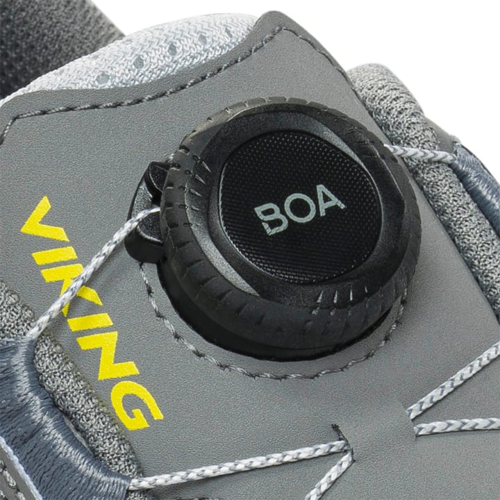 Viking Footwear Men's Motion Low Gore-Tex Boa  Light Grey/yellow Viking Footwear