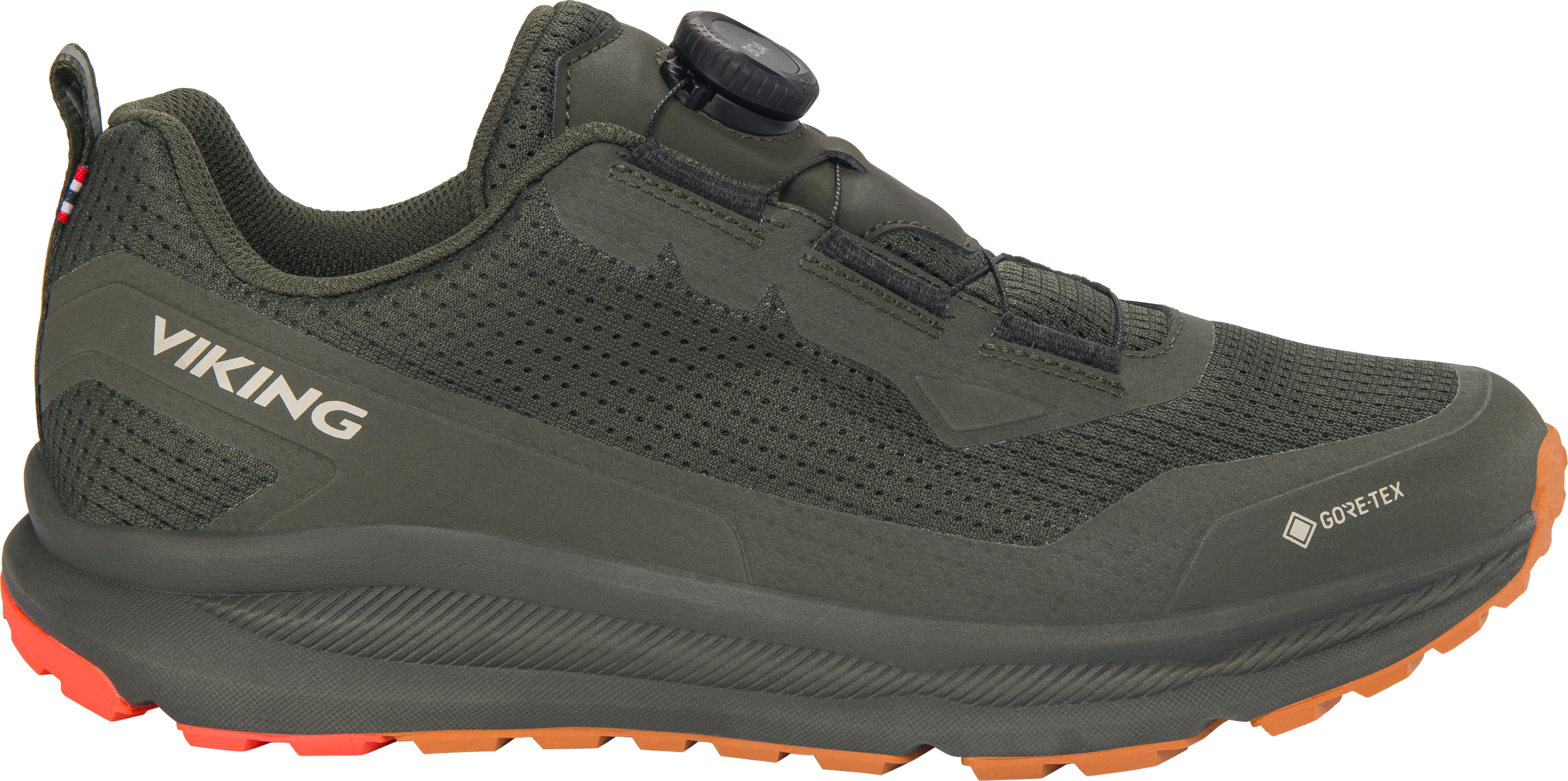 Viking Footwear Men's Motion Low Gore-Tex Boa Pine/red Vandringsskor 47