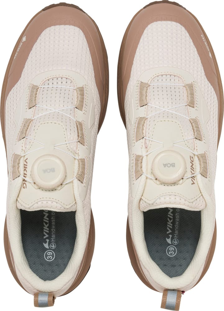 Viking Footwear Women's Motion Low GORE-TEX Boa Cream/brown Viking Footwear