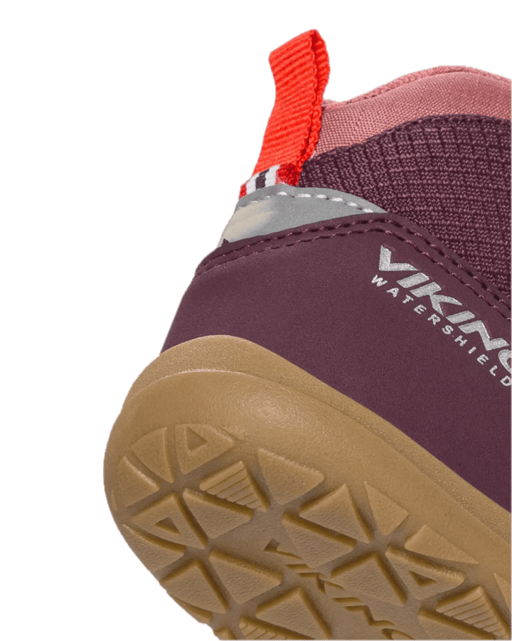 Viking Footwear Kid´s/Junior´s Aspen Barefoot Mid Wp 2v Plum Viking Footwear