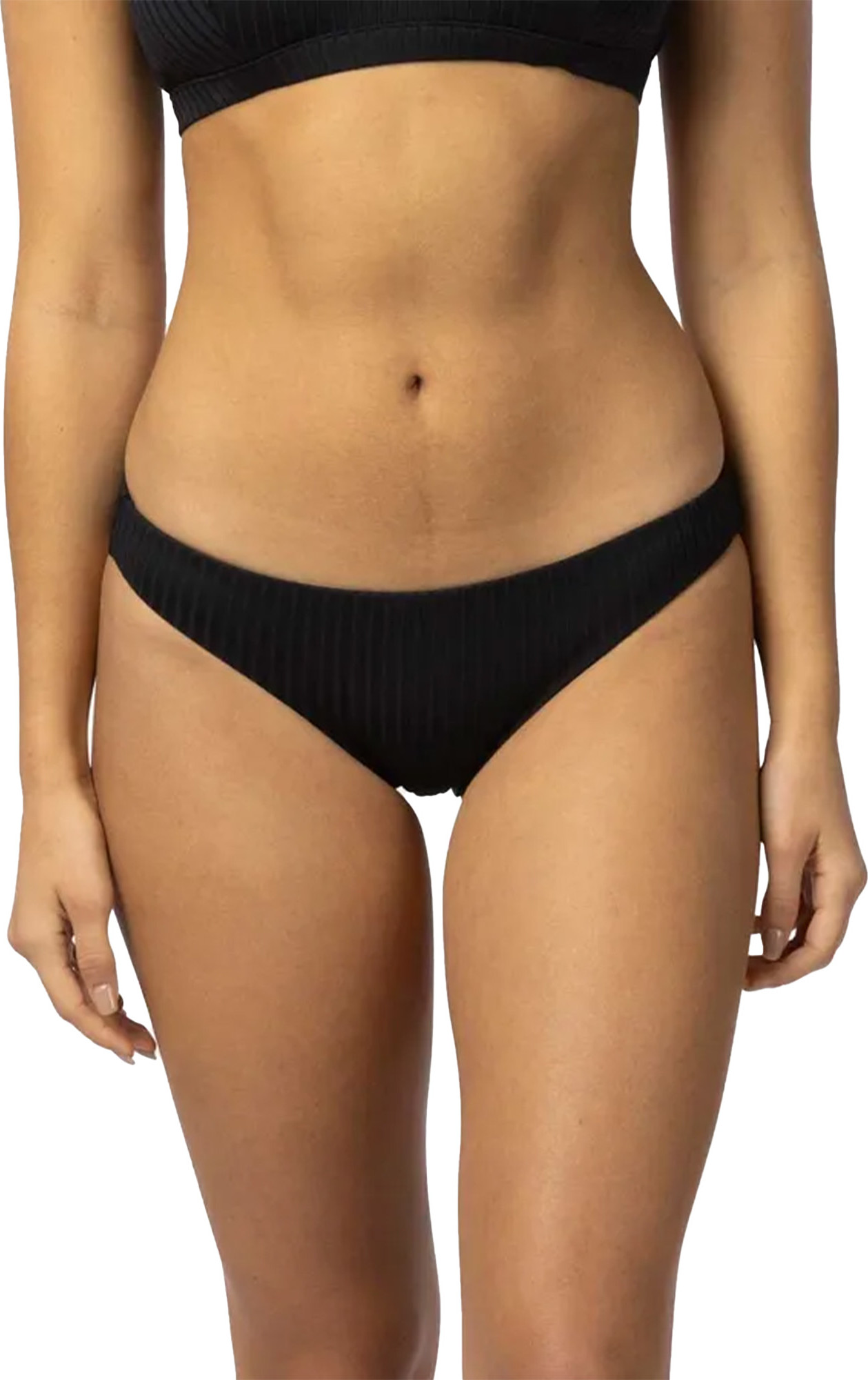 Rip Curl Premium Surf Cheeky Coverage Bikini Bottoms Black Badetøy L