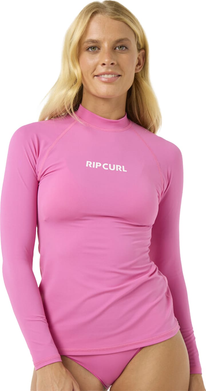 Rip Curl Women's Classic Surf Long Sleeve UV Rash Guard Pink Rip Curl
