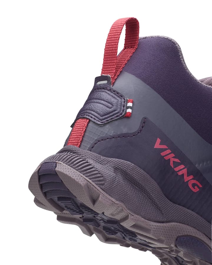 Viking Footwear Kids' Tind Mid Gore-Tex Mid Grey/Ruby Red Viking Footwear