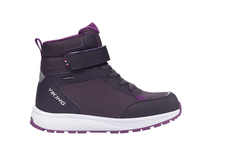 Viking Footwear Kids' Equip Sneaker Waterproof Insulated Aubergine/Purple Viking Footwear