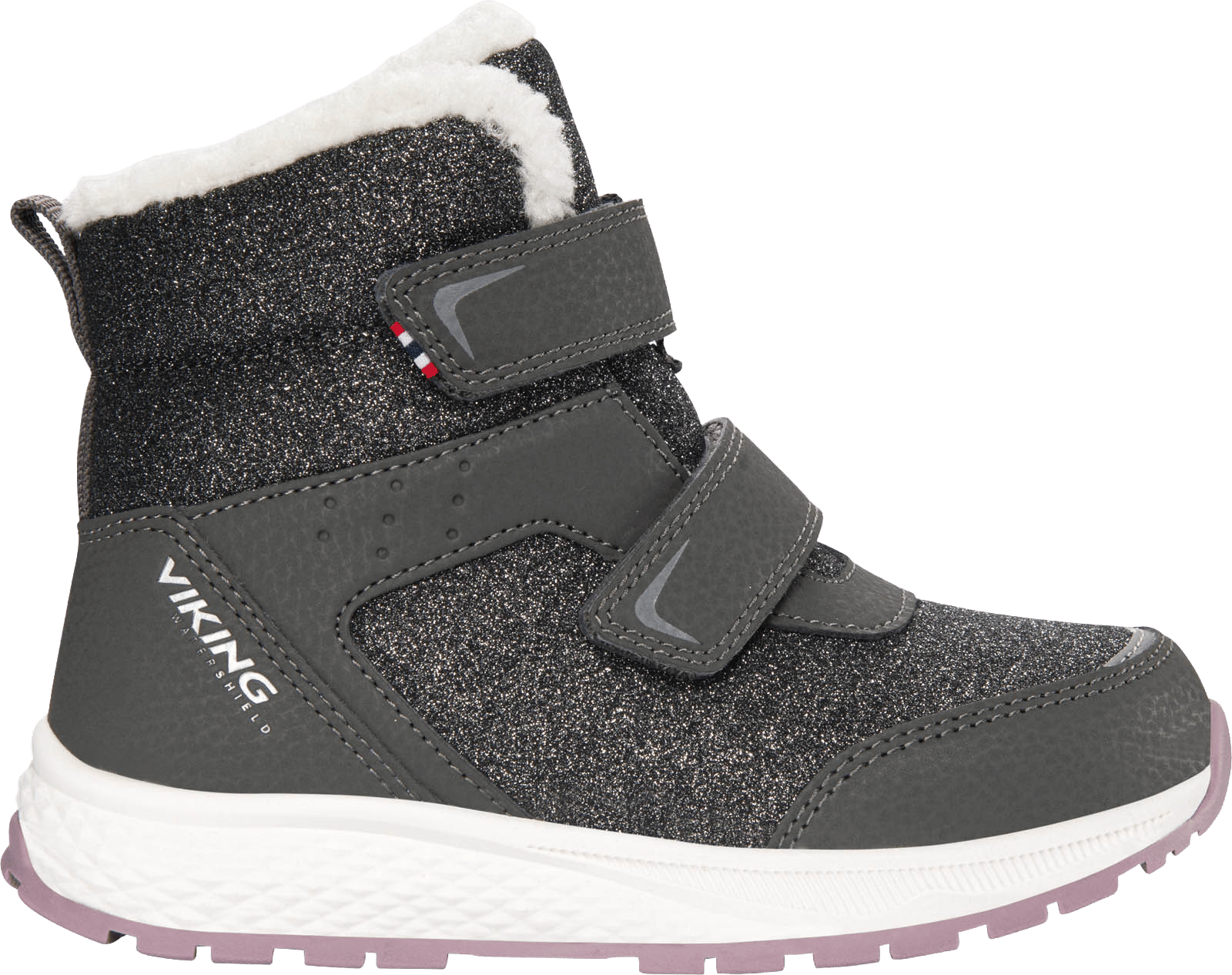 Viking Footwear Kid´s Equip Glitter Warm Waterproof 2v Charcoal