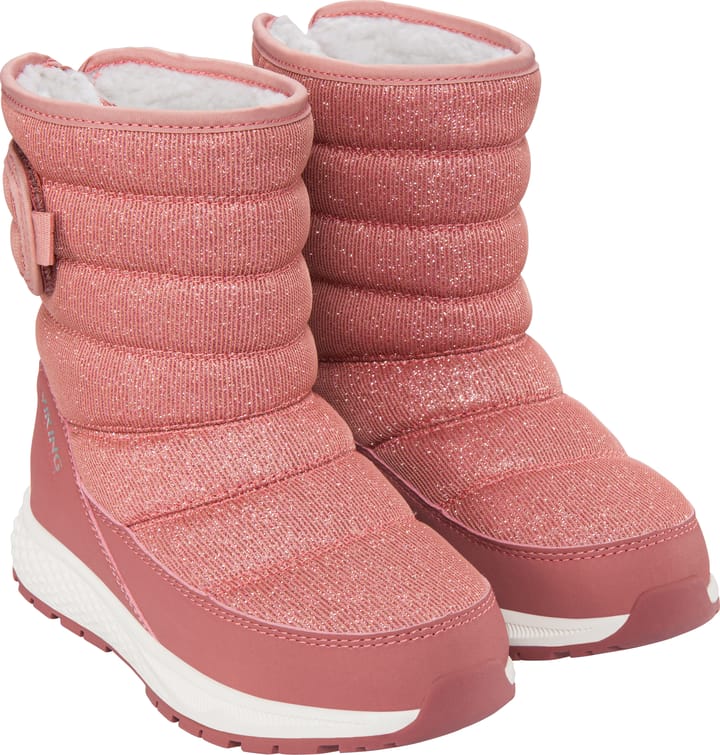 Viking Footwear Kid's Equip Glitter Warm Waterproof Pull On Pink Viking Footwear