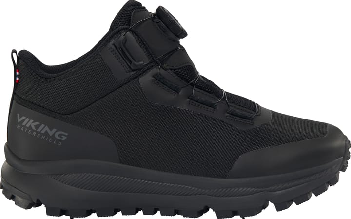 Viking Footwear Men's Stride Mid Spike Waterproof Black Viking Footwear