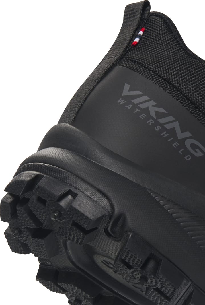 Viking Footwear Men's Stride Mid Spike Waterproof Black Viking Footwear