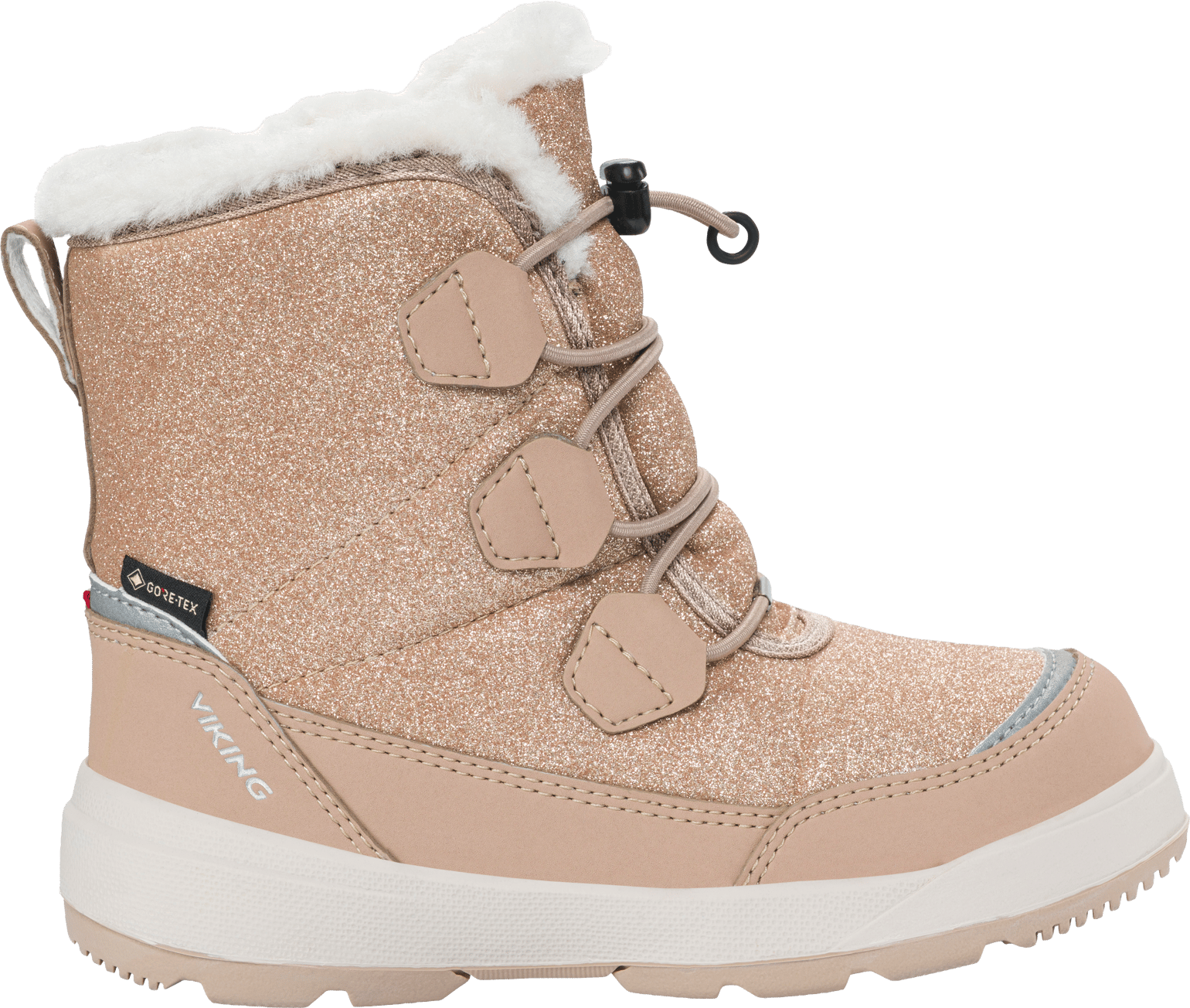 Viking Footwear Kid´s Toasty Glitter Warm GORE-TEX Zip Beige